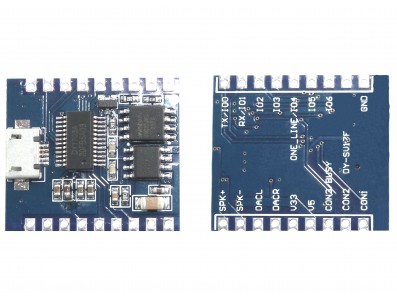 Módulo MP3 DY-SV17F com Memória 4 MByte I/O UART 5W - Imagem 3