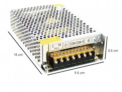 Fonte de Alimentação Chaveada 12V 8A 100W - MS-100-12 - Imagem 4