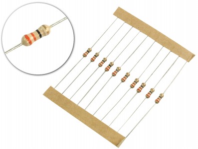 Resistor 1/4W 33R - Kit com 10 unidades - Imagem 1