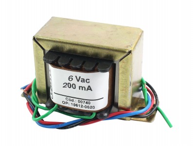 Transformador / Trafo 6V / 200mA (BIVOLT) - Uso Geral - Imagem 3