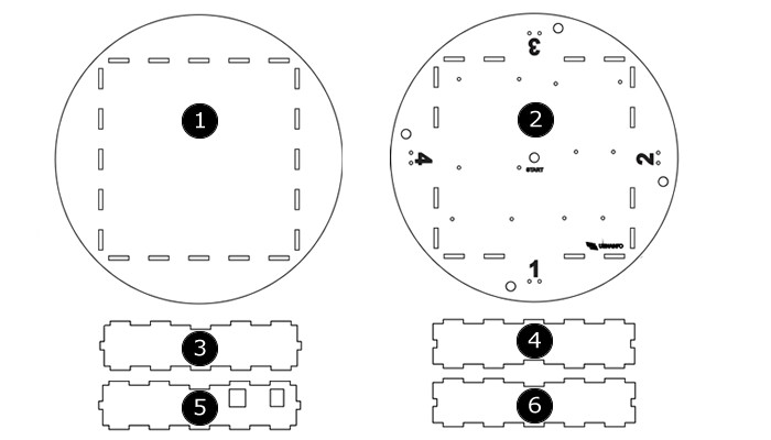 Estrutura em MDF para Jogo do Choque com Arduino DIY Storm V1 - [1027395]