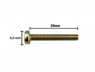 Parafuso Philips M3 x 20mm Metálico - Kit com 10 unidades - Imagem 3