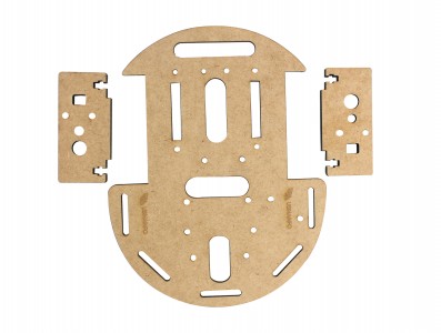 Estrutura MDF para Carro Robô 2WD - Imagem 3