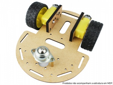 Estrutura MDF para Carro Robô 2WD - Imagem 5