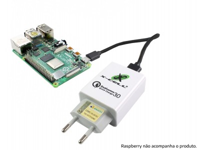 Fonte para Raspberry Pi 4 5V 4.2A com Cabo USB tipo C Blindado - Imagem 3