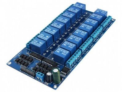 Módulo Relé 16 canais 12V com Optoacoplador para Arduino e Raspberry PI - Imagem 4