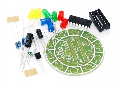 Kit Circuito de Luz giratório ativado por som DIY - Imagem 2