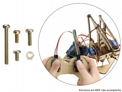Kit de Parafusos 90 Peças para Braço Robótico E-BRUS10 V2 - Imagem 2