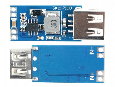 Regulador de Tensão 5V USB / Entrada 6 a 26VDC Step Down - Imagem 3