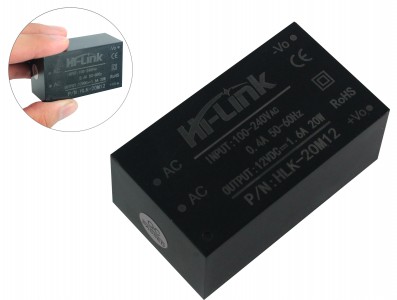 ini Fonte Hi-Link 12VDC 1.6A 20W HLK-20M12 100-240VAC - Imagem 1