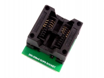 Adaptador SOIC8 SOP8 200-208mil Dip8 para Gravador de Bios Eeprom - Imagem 1