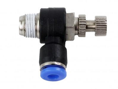 Regulador de Fluxo Pneumático 4mm x Rosca 3/8" - Imagem 2