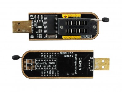 Gravador de Bios Eeprom Ch341A 24xx e 25xx + Adaptador Garra SOIC8 - Imagem 2