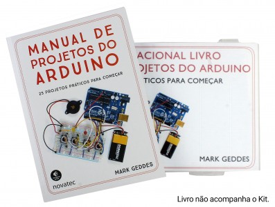 Kit Educacional Livro "Manual de Projetos do Arduino - Mark Geddes" com 215 Peças - Imagem 3