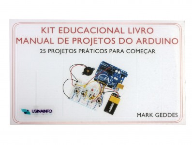 Kit Educacional Livro "Manual de Projetos do Arduino - Mark Geddes" com 215 Peças - Imagem 2