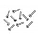 Parafuso Philips M4 x 16mm Prata Redondo - Kit com 10 unidades - Thumb 1