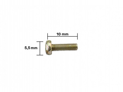 Parafuso Philips M3 x 10mm Metálico - Kit com 10 unidades - Imagem 3