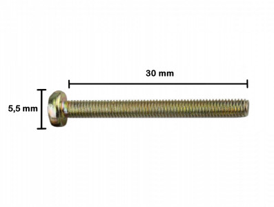 Parafuso Philips M3 x 30mm Metálico - Kit com 10 unidades - Imagem 3