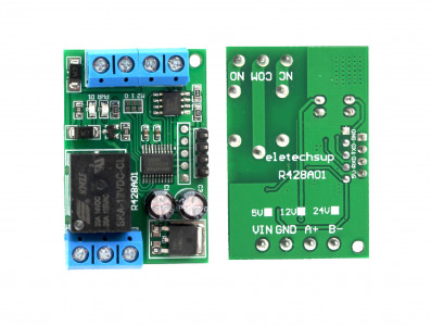 Conversor RS485 / RS232 para Relé 12V Modbus RTU - Imagem 3