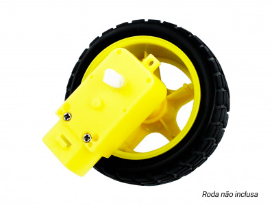 Suporte para Roda 68mm com Eixo Duplo - Sem Motor - Imagem 3