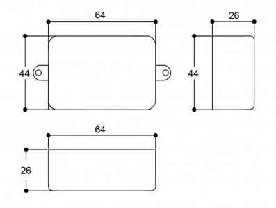 Caixa Patola PB-064 para Montagem 26 x 44 x 64 mm - Imagem 4