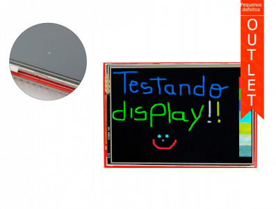 TFT LCD 3.5” Shield Arduino Touch Screen com Slot SD - Imagem 1