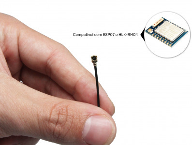 Antena Wifi 2.4GHz 3Dbi para Módulos ESP8266 ESP-07 e HLK-RM04 - Imagem 3