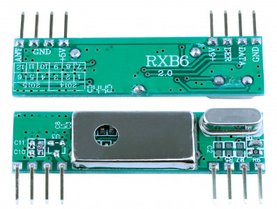 Receptor 433Mhz RXB6 Super Heteródino - Imagem 3