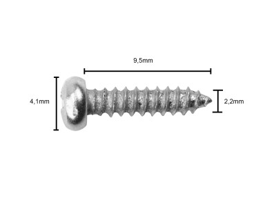 Parafuso Philips 2.2x 9,5mm - Kit com 10 unidades - Imagem 3