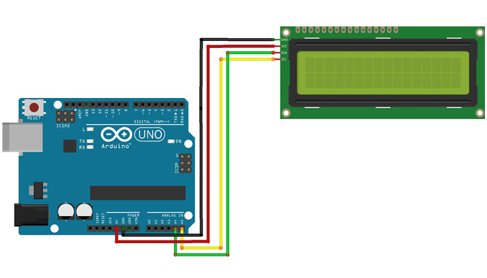 Display LCD 16x2 I2C com Fundo Verde - OUTLET