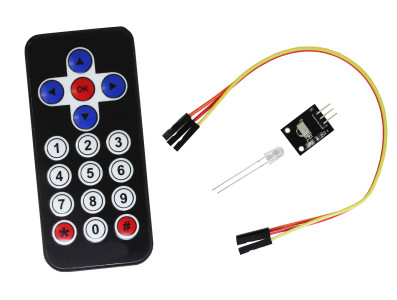 Kit Controle Remoto Infravermelho + Receptor - KY-022 - Imagem 1