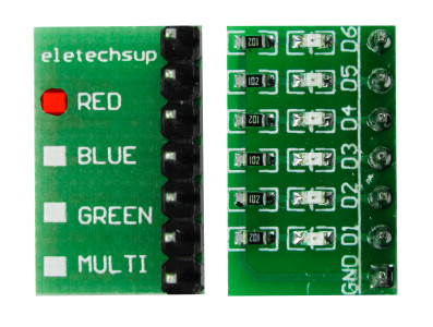 Módulo 6 Leds com Resistor para Testes com Arduino - Imagem 3