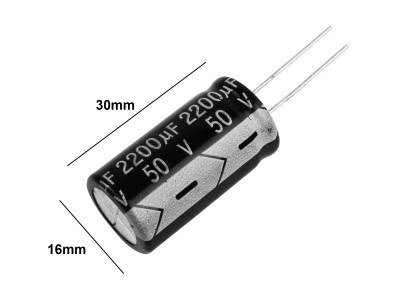 Capacitor EletrolÃ­tico 2200uF 50V - Imagem 2