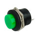 Pulsador Push Button NA 16mm / Chave Botão PB-02 6A Verde - Thumb 1