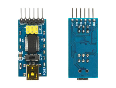 Módulo FTDI FT232RL Conversor USB Serial TTL e RS232 com Seletor 3.3V / 5V - Imagem 3