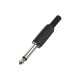 Plug P10 Mono Plastico Preto - Thumb 1