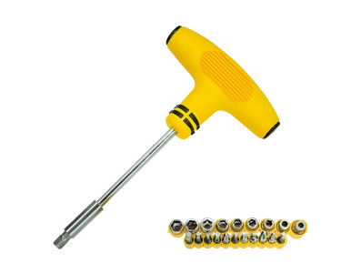 Chave Cabo T com 21 Bits (Fenda, Philips, Canhão e Torx) - JL1080 - Imagem 1