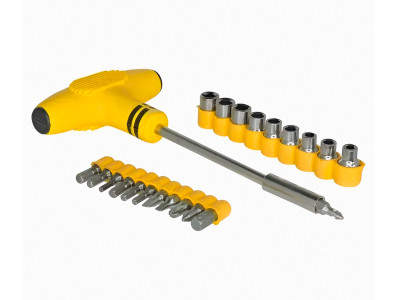 Chave Cabo T com 21 Bits (Fenda, Philips, Canhão e Torx) - JL1080 - Imagem 4