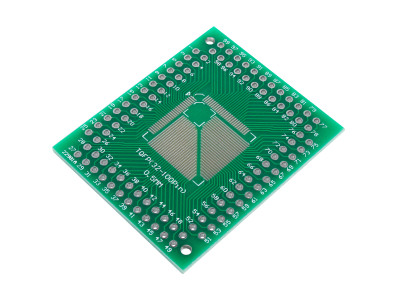 Placa Adaptadora para CI SMD QFP, TQFP, LQFP / 32, 44, 64, 80, 100 para DIP - Imagem 1