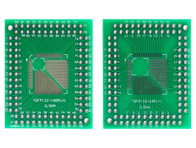 Placa Adaptadora para CI SMD QFP, TQFP, LQFP / 32, 44, 64, 80, 100 para DIP - Imagem 3