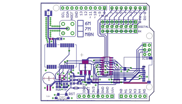 Esquema Elétrico Arduino GPS Shield NEO-6M com Slot Micro SD + Antena - [1031258]