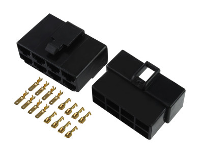 Kit Conector 8 Vias com Trava Macho + Fêmea - Imagem 1