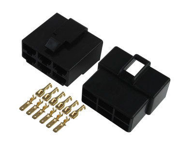 Kit Conector 6 Vias com Trava Macho + Fêmea - Imagem 1