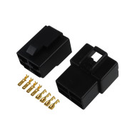 Kit Conector 4 Vias com Trava Macho + Fêmea