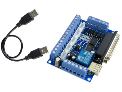 Controladora de CNC Interface Mach 3 Router Até 5 Eixos + Cabo Usb - 74HC - Imagem 2