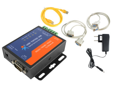 Conversor RS485 / RS232 / RS422 para Ethernet TCP/IP USR-TCP232-306 + Kit de Acessórios - Imagem 1