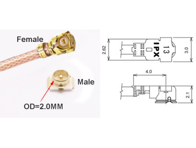 Conector IPX1 (IPEX1/UFL1) 2mm - Imagem 6