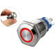 Pulsador Push Button NA/NF 16mm em AÃ§o Inox LED Vermelho 127/220V - ImpermeÃ¡vel - Thumb 1