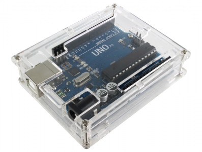 CASE PARA ARDUINO UNO ACRILICO TRANSPARENTE - Imagem 1