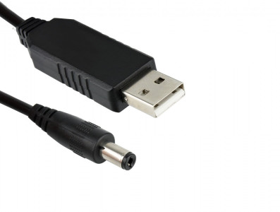 CABO USB 5 V A 9 V DC JACK 5.5MMX2.1MM - Imagem 2